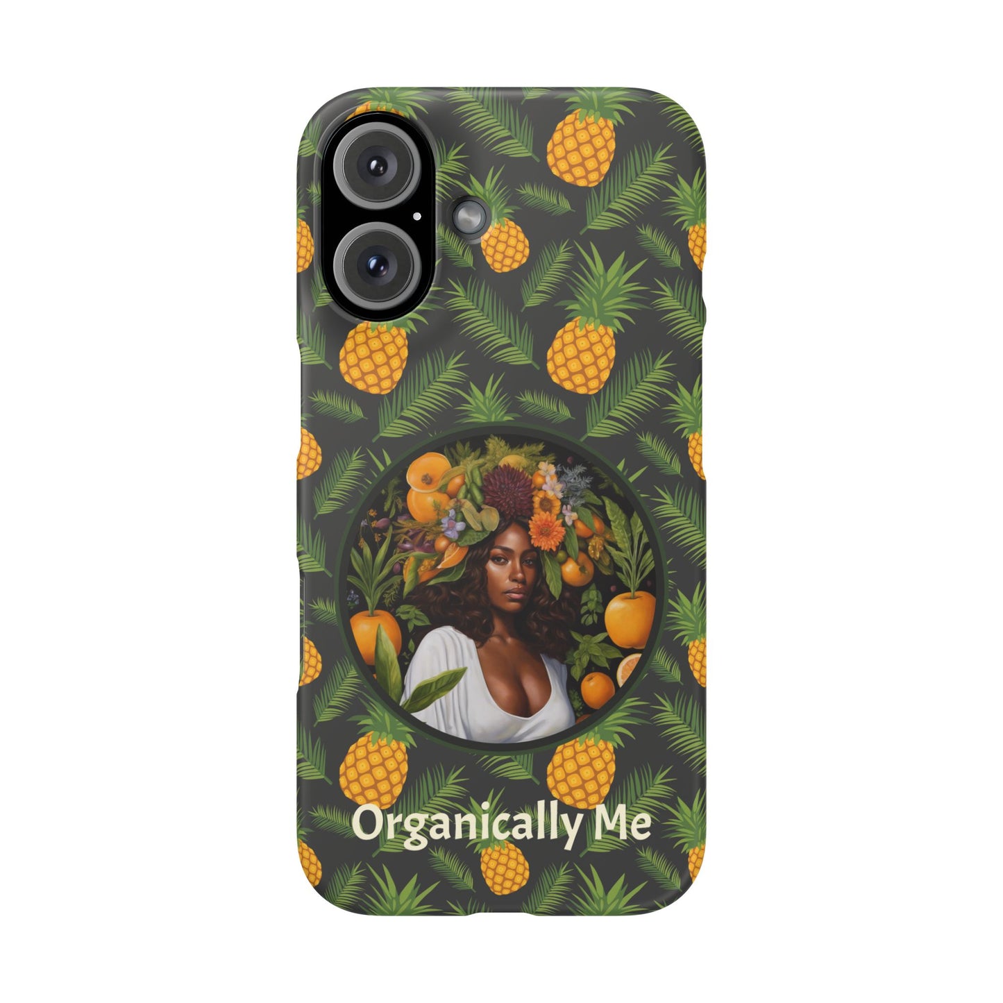 Organically Me A Pineapple Plant Garden Snap Case with Black Woman