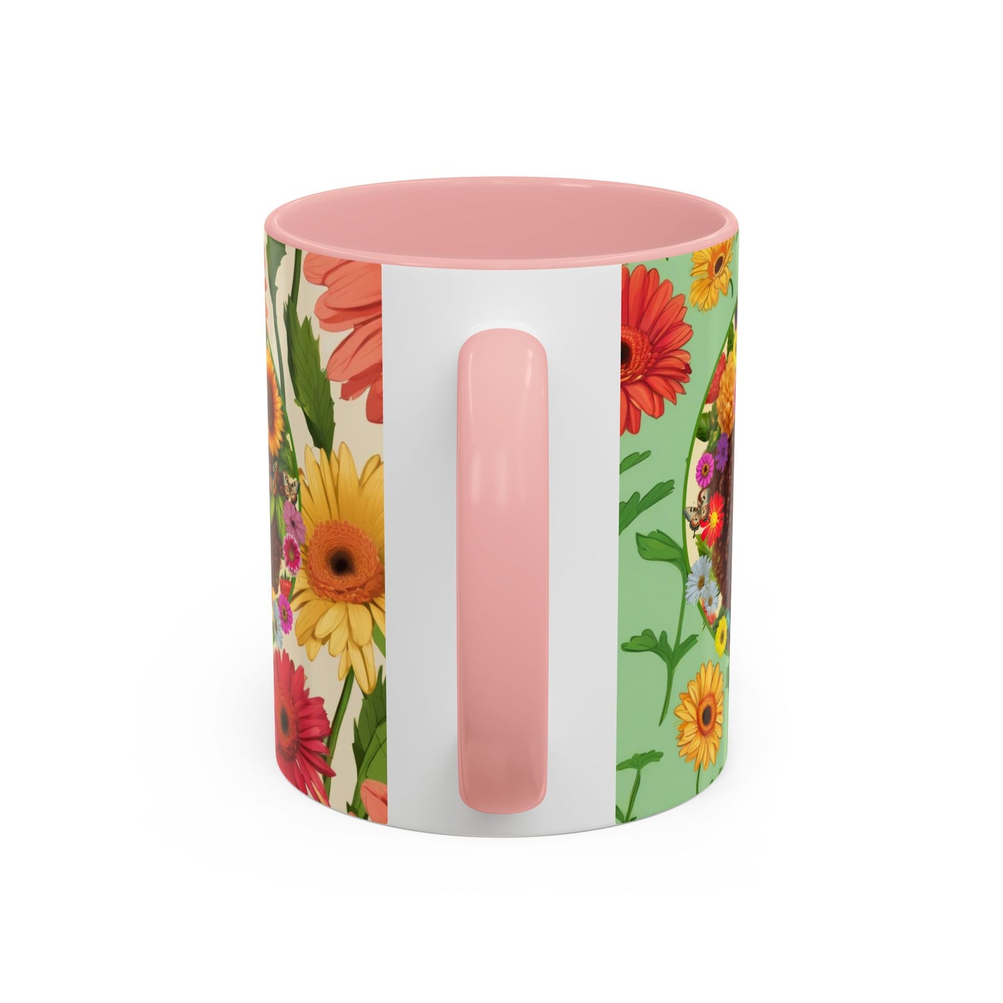 100% Organic Daisy Joy2 Plant Garden Vegan Ceramic Plant Mug Double Sided (11oz) 8 Color Combos
