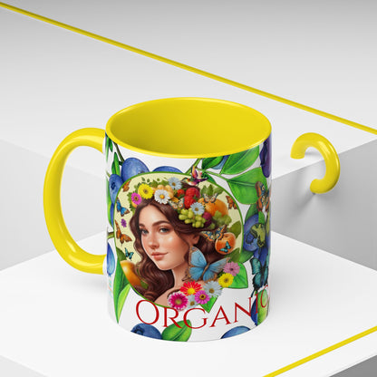 Organically Me Blueberry Bella Plant2 Garden Vegan Ceramic Plant Mug with (11oz) 8 Color Combos