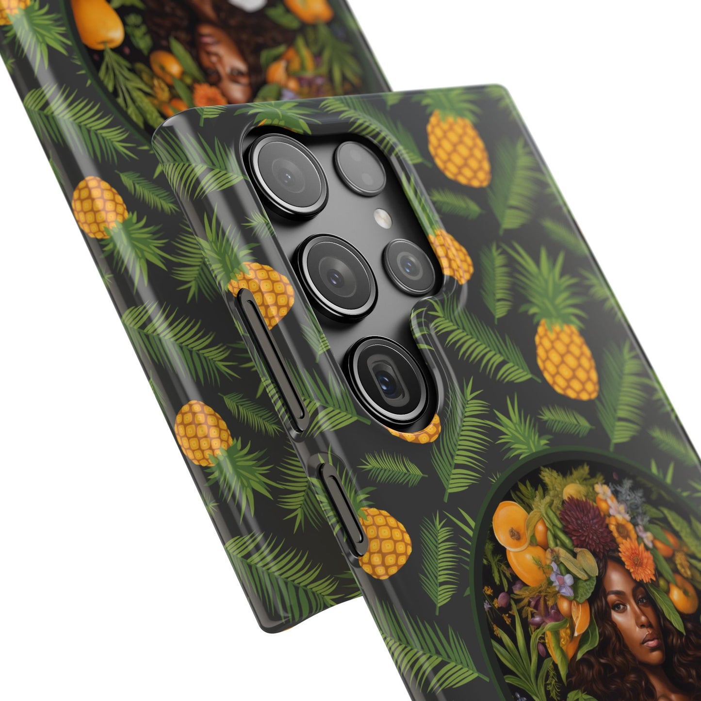 Organically Me A Pineapple Plant Garden Snap Case with Black Woman