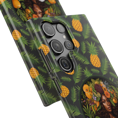 Organically Me A Pineapple Plant Garden Snap Case with Black Woman