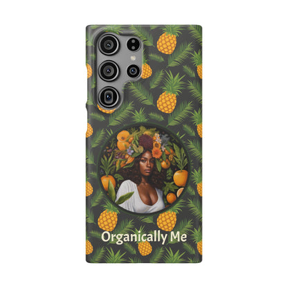 Organically Me A Pineapple Plant Garden Snap Case with Black Woman