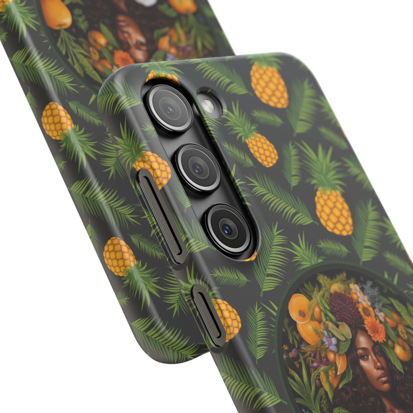 Organically Me A Pineapple Plant Garden Snap Case with Black Woman