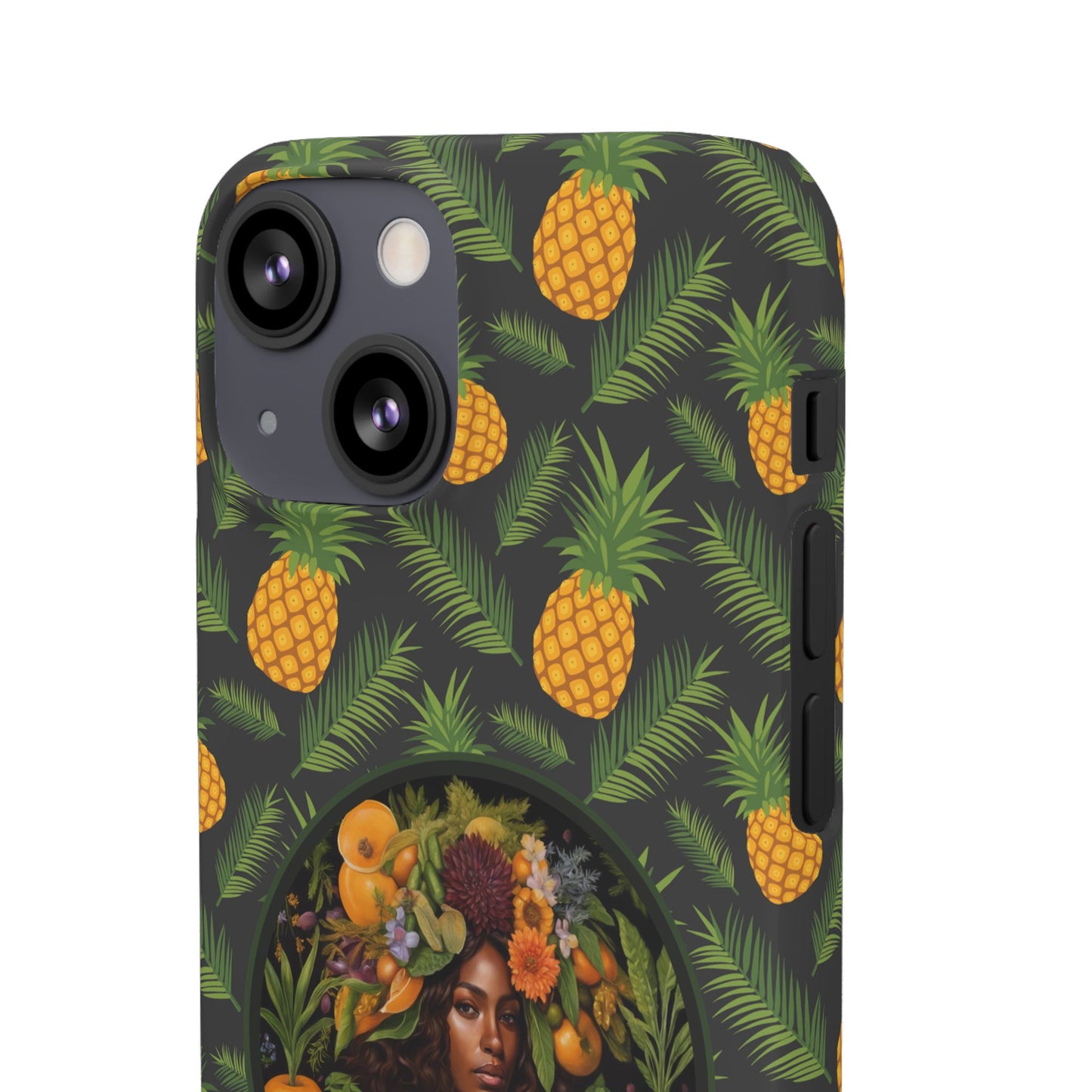 Organically Me A Pineapple Plant Garden Snap Case with Black Woman