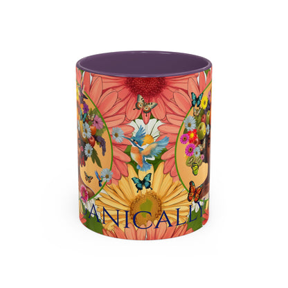 Organically Me Gerber Joy3 Plant Garden Vegan Ceramic Plant Mug with Woman (11oz) 8 Color Combos