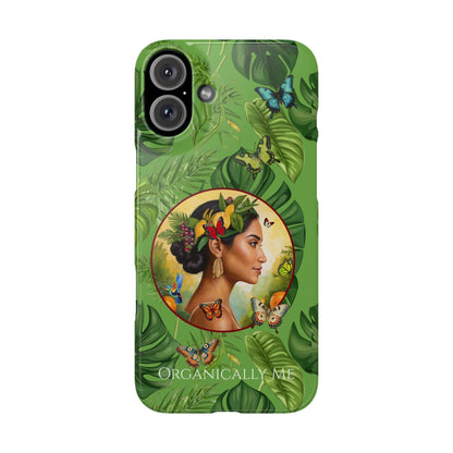 Organically Me A Monstera Butterfly Garden Snap Phone Case with Woman, Veggie Chic for Androids and iPhone models