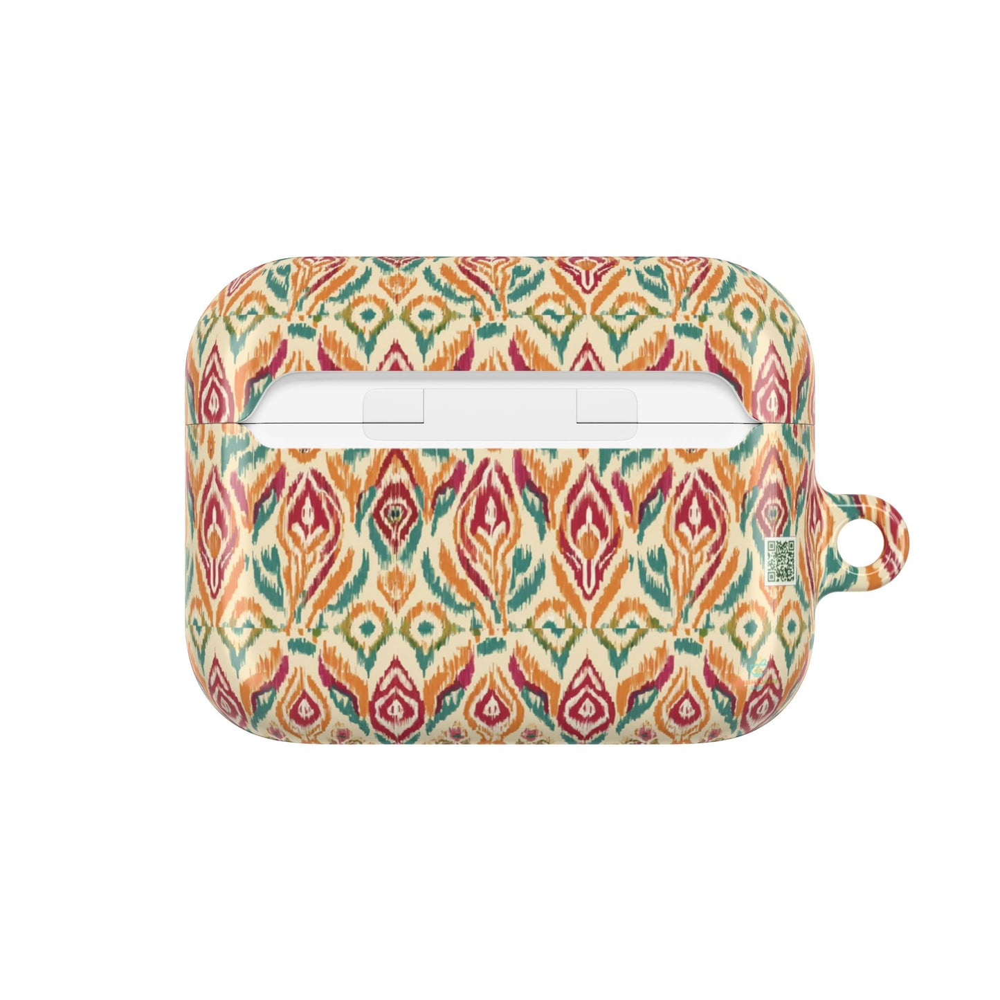 AirPods Case: Wynter Locs Veggie Tribal Ikat Design with Butterflies, Plants & Black Woman for AirPods Pro Gen 1 & 2, AirPods Gen 1, Gen 2, Gen 3