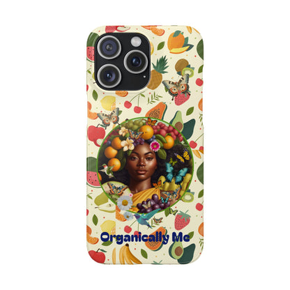 Organically Me Fruit & Veggie Queen Plant Garden Snap Phone Case with Black Woman, for iPhone and Android