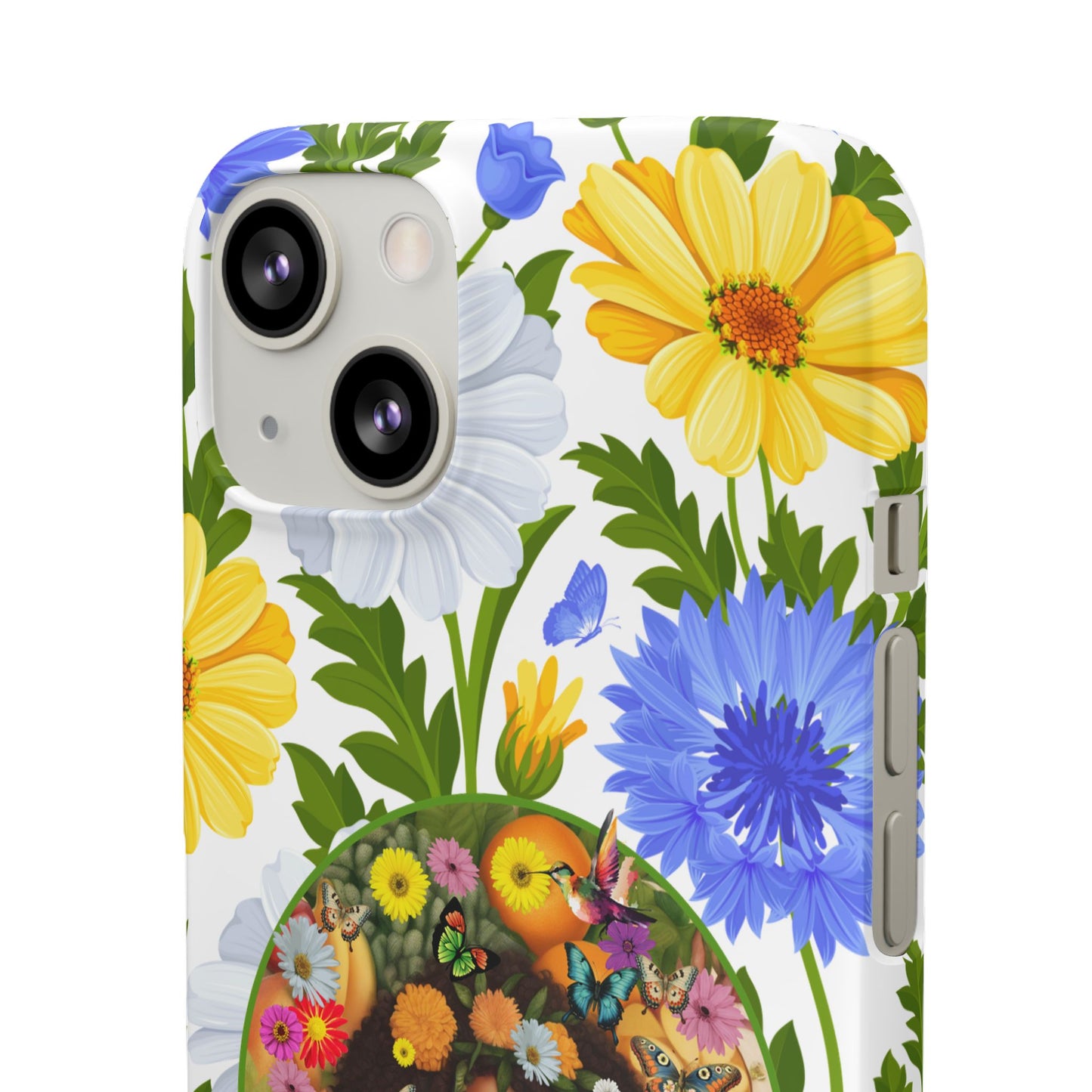 100% Organic Purple Plant Garden Snap Phone Case with Black Woman, for iPhone and Android
