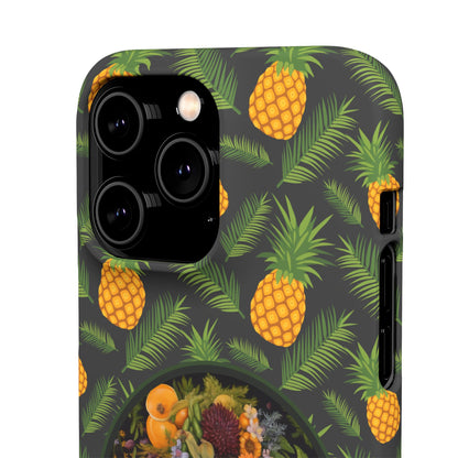 Organically Me A Pineapple Plant Garden Snap Case with Black Woman