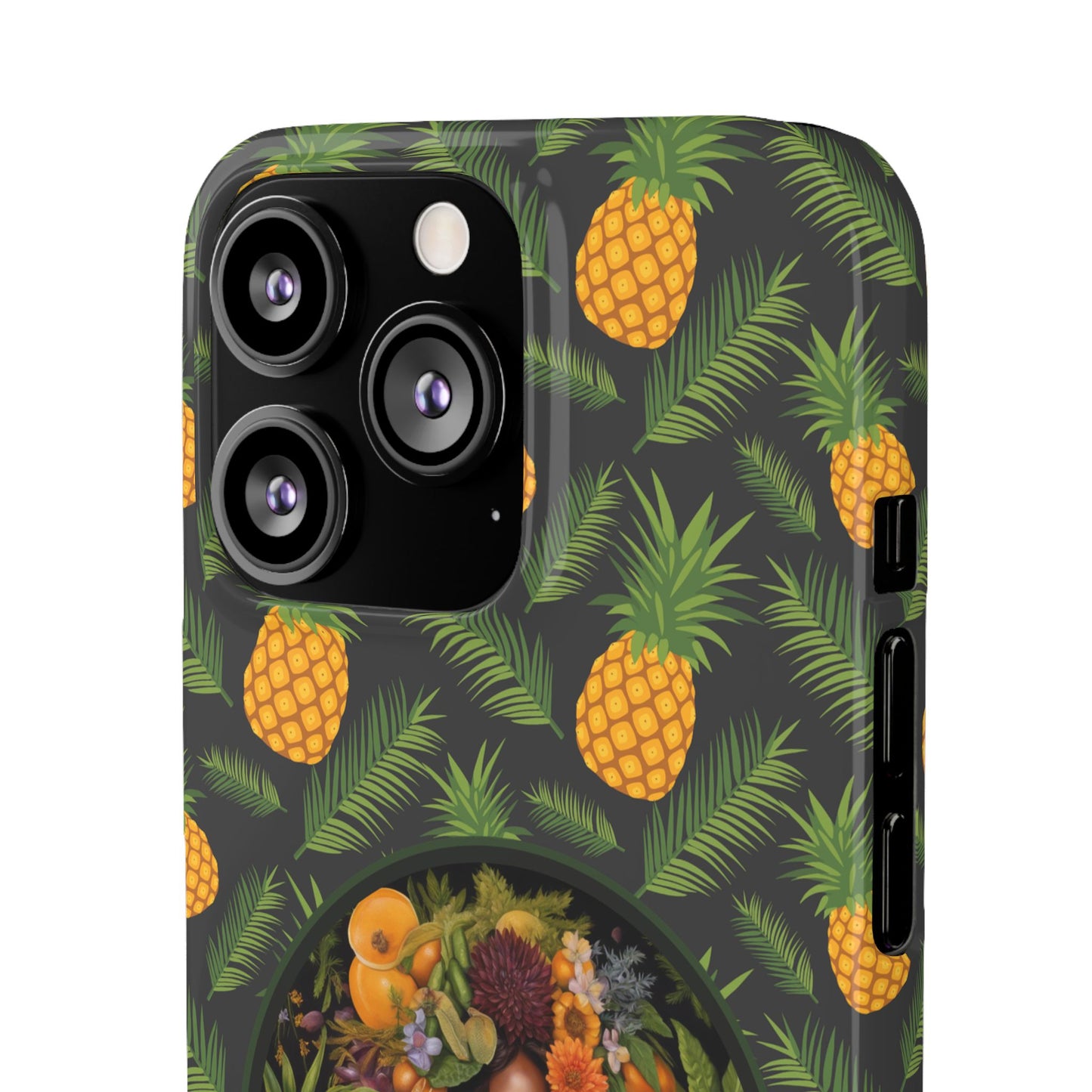 Organically Me A Pineapple Plant Garden Snap Case with Black Woman
