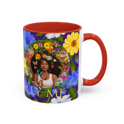 100% Organic Blue Gwen Plant Garden Vegan Ceramic Plant Mug with (11 or 15 oz) 8 Color Combos