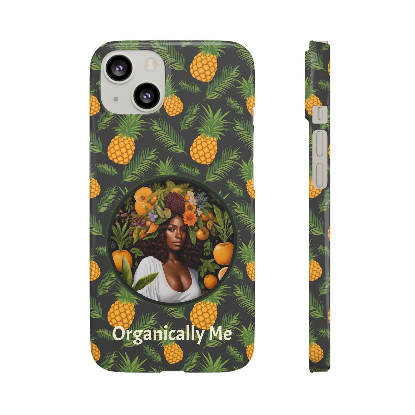 Organically Me A Pineapple Plant Garden Snap Case with Black Woman
