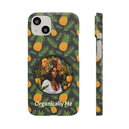 Organically Me A Pineapple Plant Garden Snap Case with Black Woman