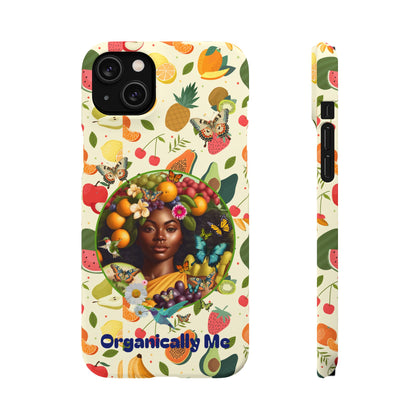 Organically Me Fruit & Veggie Queen Plant Garden Snap Phone Case with Black Woman, for iPhone and Android