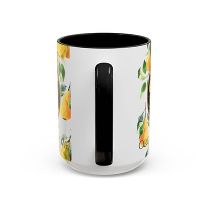 Organically Me Yellow Pear Plant Garden Vegan Ceramic Plant Mug with Black woman (11oz) 8 Color Combos