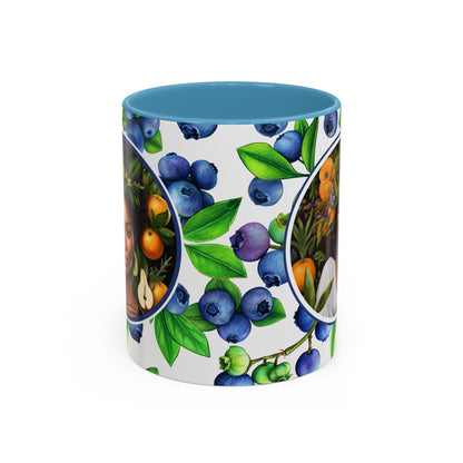 Organically Me Blueberry Plant Garden Vegan Ceramic Plant Mug with Black woman (11oz) 8 Color Combos