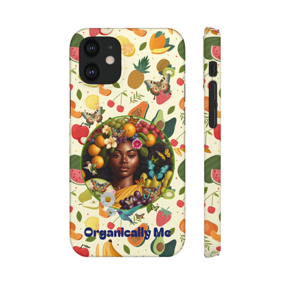 Organically Me Fruit & Veggie Queen Plant Garden Snap Phone Case with Black Woman, for iPhone and Android
