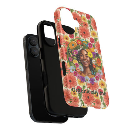 Organically Me A Joy Daisy & Plant Garden: Tough iPhone 16 Case with Eco Garden Plant Vibe Design and Black Woman