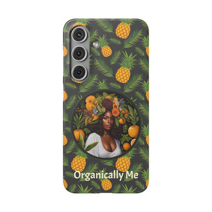 Organically Me A Pineapple Plant Garden Snap Case with Black Woman