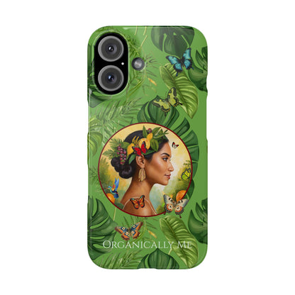 Organically Me A Monstera Butterfly Garden Snap Phone Case with Woman, Veggie Chic for Androids and iPhone models