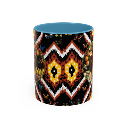 Organically Me A.1 Tribal Butterfly Plant Garden Vegan Ceramic Plant Mug with Black woman (11oz) 8 Color Combos