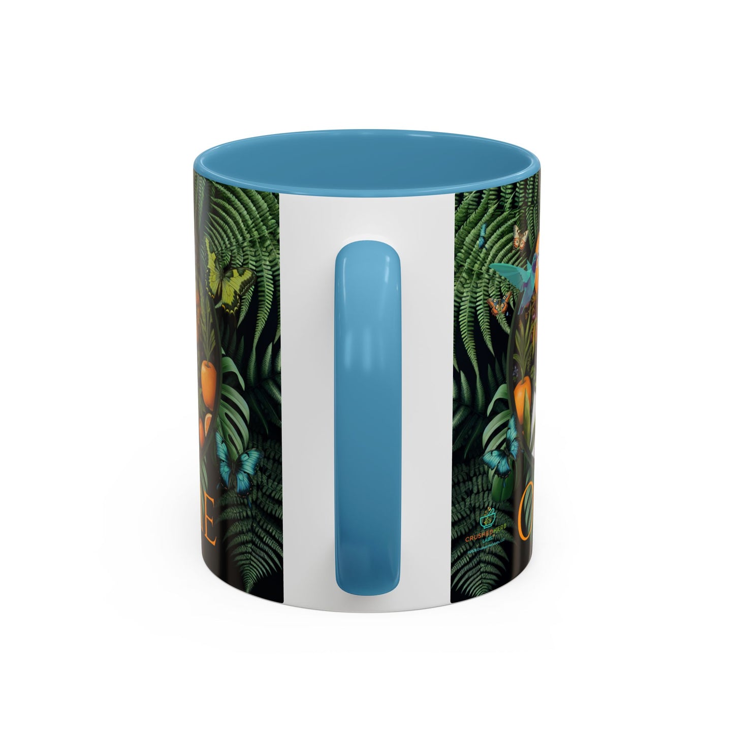 100% Organic A Fern Monstera Plant Garden Vegan Ceramic Plant Mug with Black woman (11oz) 8 Color Combos