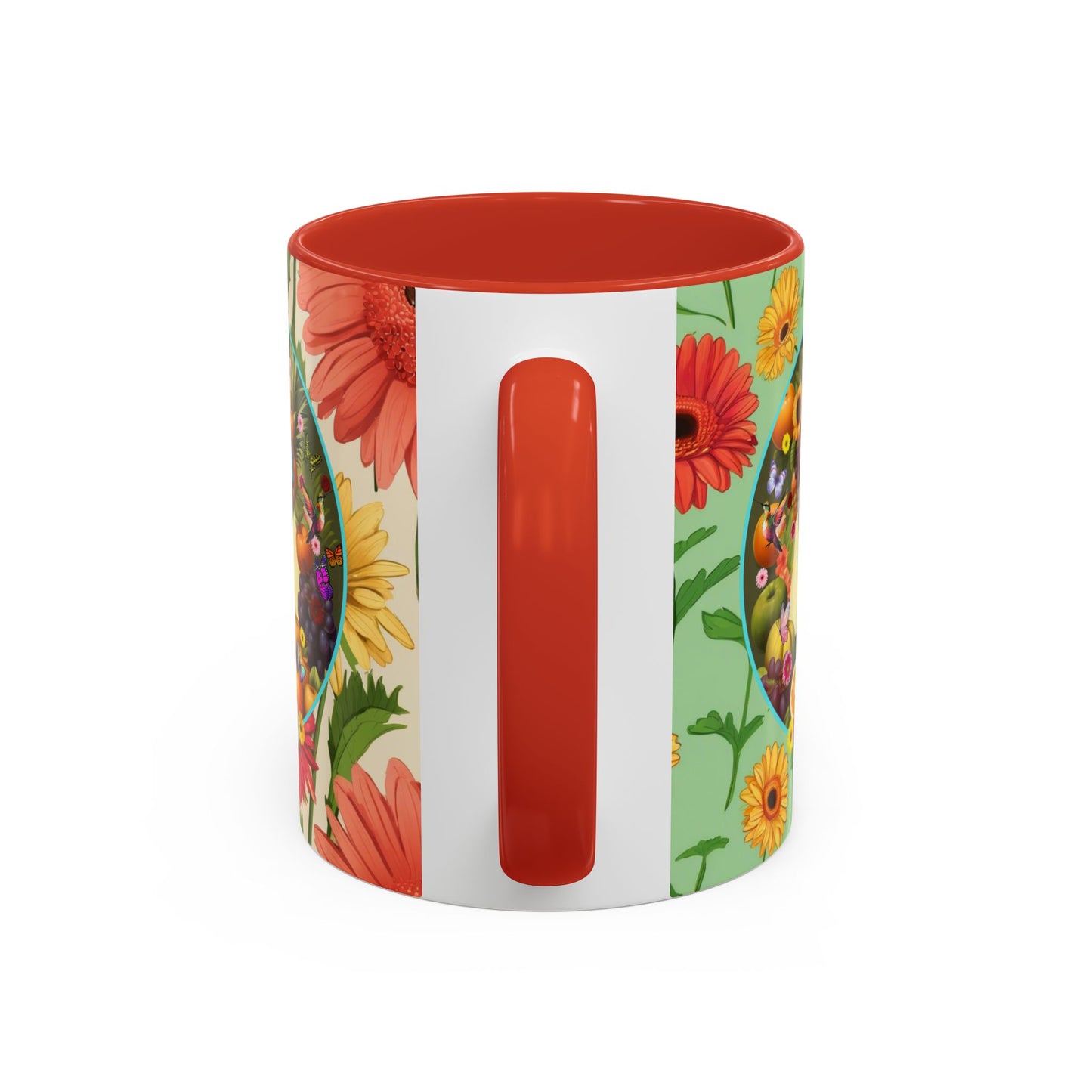 100% Organic Daisy Joy Plant Garden Vegan Ceramic Plant Mug, Black Woman Double Sided (11oz) 8 Color Combos