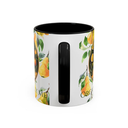 Organically Me Yellow Pear Plant Garden Vegan Ceramic Plant Mug with Black woman (11oz) 8 Color Combos