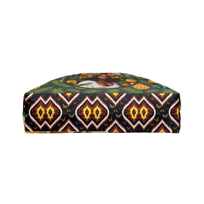 Organically Me A Lemon Bluebird Plant Garden Weekender Tote Bag with Black Woman