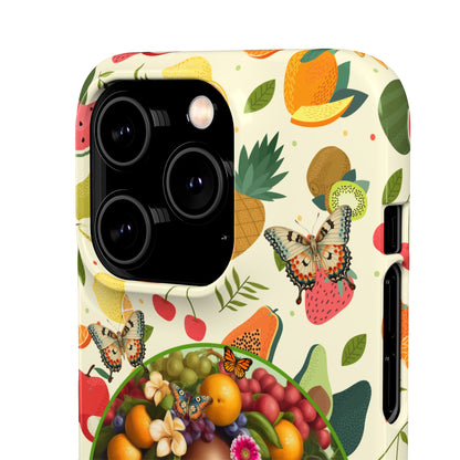 Organically Me Fruit & Veggie Queen Plant Garden Snap Phone Case with Black Woman, for iPhone and Android
