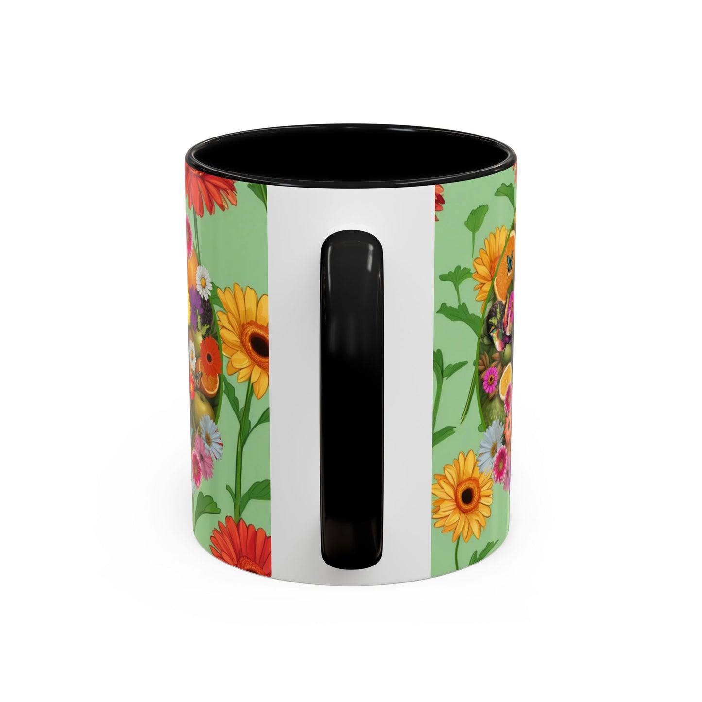 Organically Me A Joy Daisy Plant Garden Vegan Ceramic Plant Mug with Black woman (11oz) 8 Color Combos