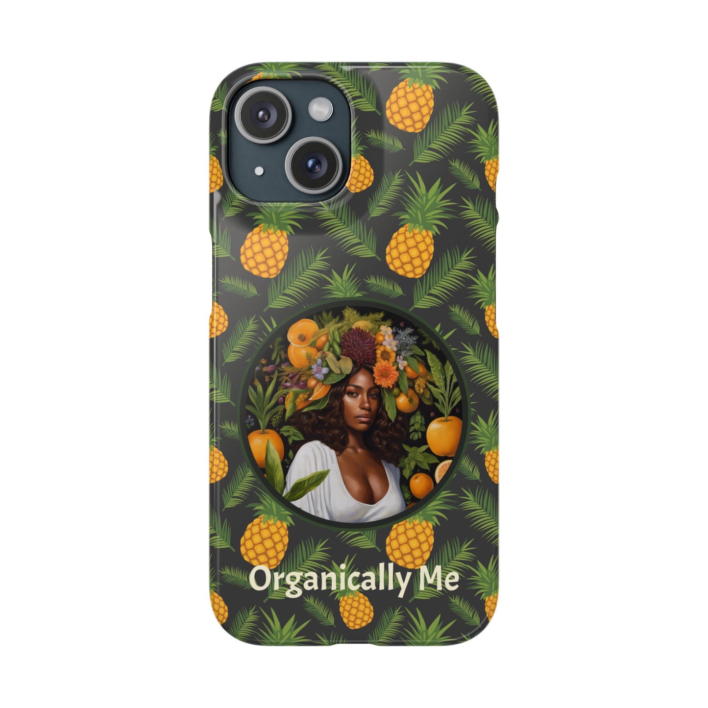 Organically Me A Pineapple Plant Garden Snap Case with Black Woman