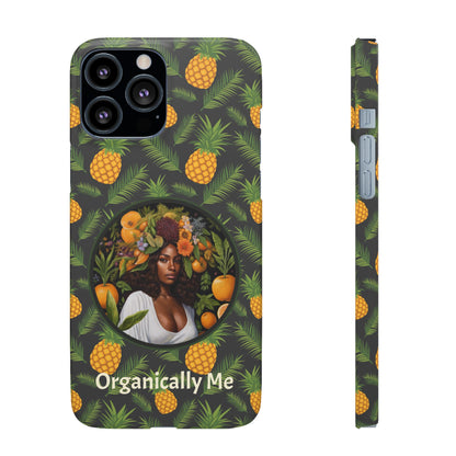 Organically Me A Pineapple Plant Garden Snap Case with Black Woman