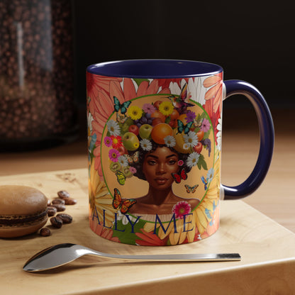 Organically Me Gerber Joy3 Plant Garden Vegan Ceramic Plant Mug with Woman (11oz) 8 Color Combos