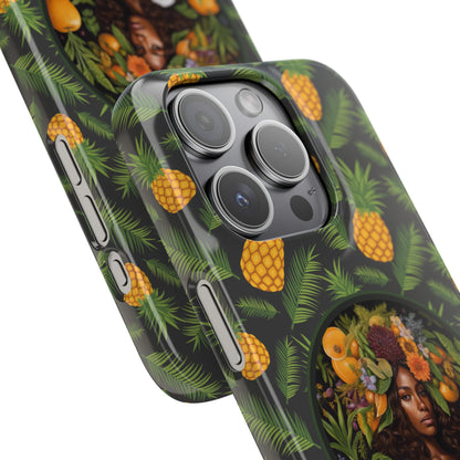 Organically Me A Pineapple Plant Garden Snap Case with Black Woman