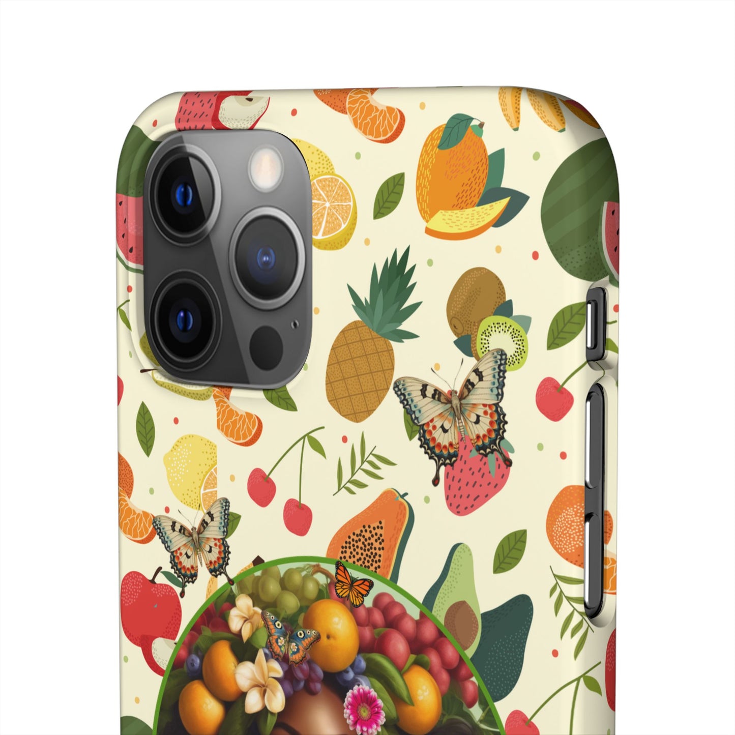 Organically Me Fruit & Veggie Queen Plant Garden Snap Phone Case with Black Woman, for iPhone and Android