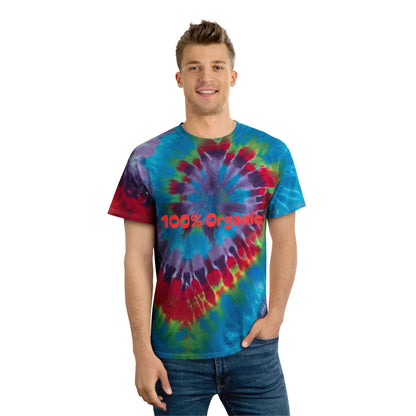 Spiral Tie-Dye 100% Organic Tee Boho Flower Child Artistic Design