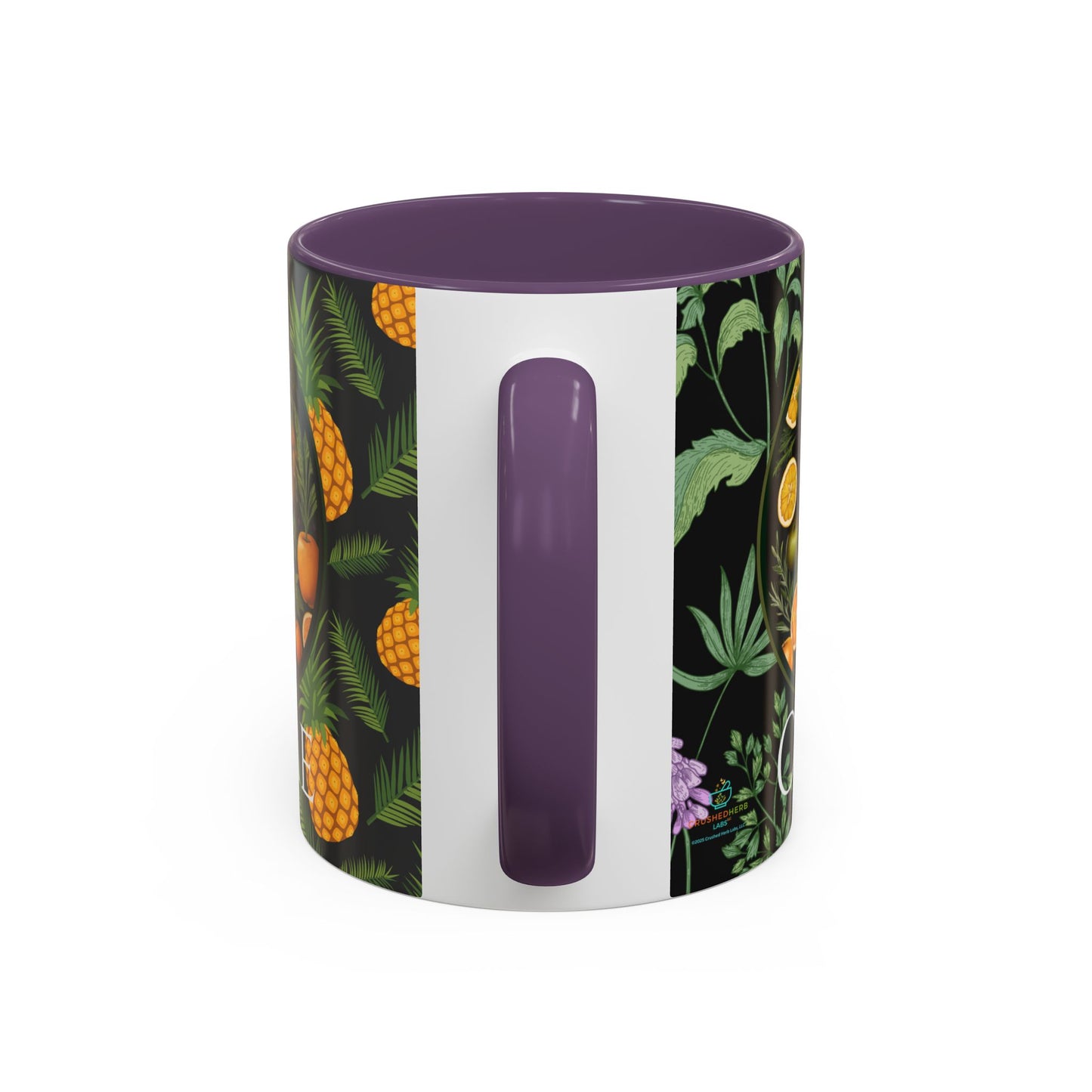 Organically Me A Pineapple Plant Garden Vegan Ceramic Plant Mug with Black woman (11oz)