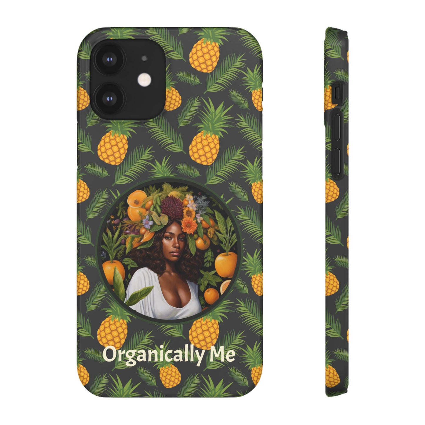 Organically Me A Pineapple Plant Garden Snap Case with Black Woman