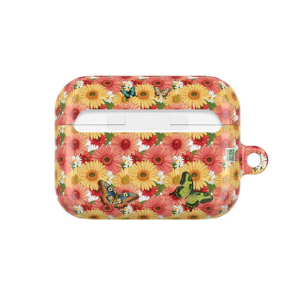 Cultural & Floral Garden Themed AirPods with Butterflies, Plants & Black Woman for AirPods Pro Gen 1 & 2, AirPods Gen 1, Gen 2, Gen 3