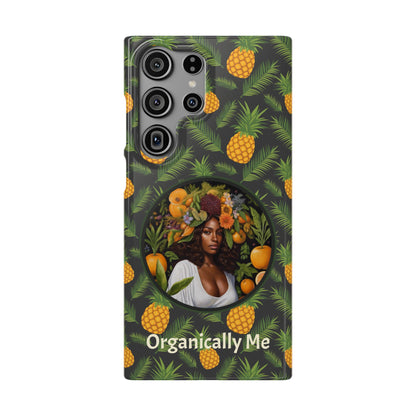 Organically Me A Pineapple Plant Garden Snap Case with Black Woman
