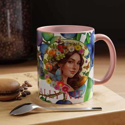 Organically Me Blueberry Bella Plant2 Garden Vegan Ceramic Plant Mug with (11oz) 8 Color Combos