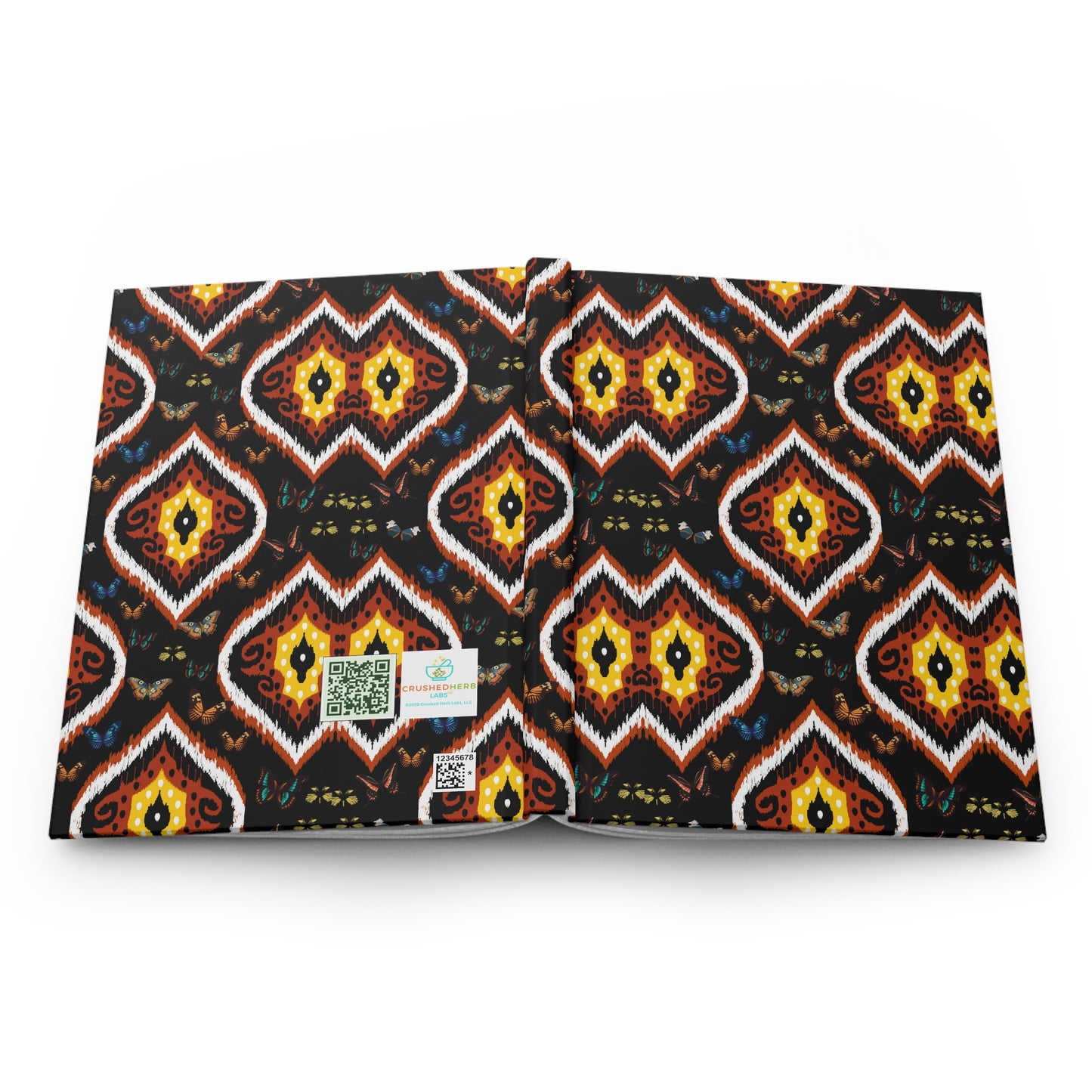 Organically Me A Tribal Butterfly3 Plant Garden & Vegan Hardcover Journal, Matte 150 pages, May be PERSONALIZED