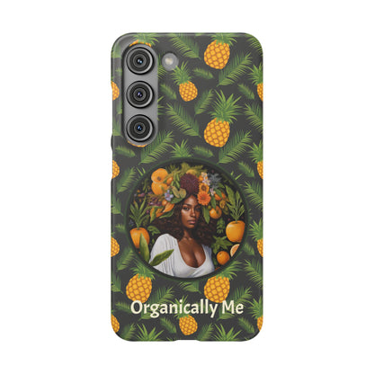 Organically Me A Pineapple Plant Garden Snap Case with Black Woman