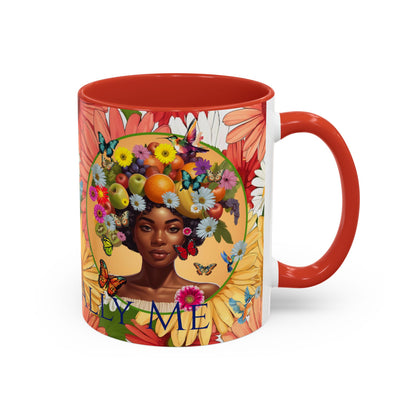 Organically Me Gerber Joy3 Plant Garden Vegan Ceramic Plant Mug with Woman (11oz) 8 Color Combos