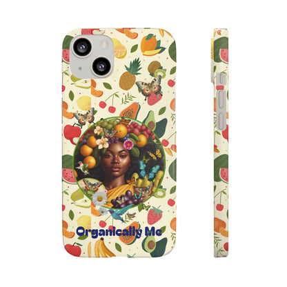 Organically Me Fruit & Veggie Queen Plant Garden Snap Phone Case with Black Woman, for iPhone and Android