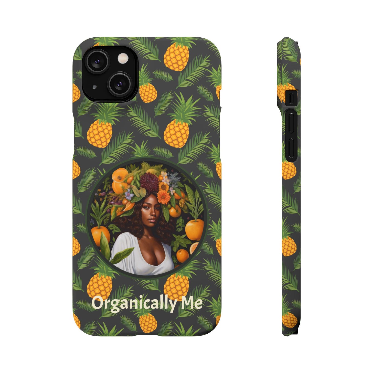 Organically Me A Pineapple Plant Garden Snap Case with Black Woman