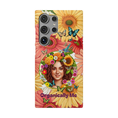 100% Organic Daisy Joy2 Plant Garden Snap Phone Case with Woman, for iPhone and Android