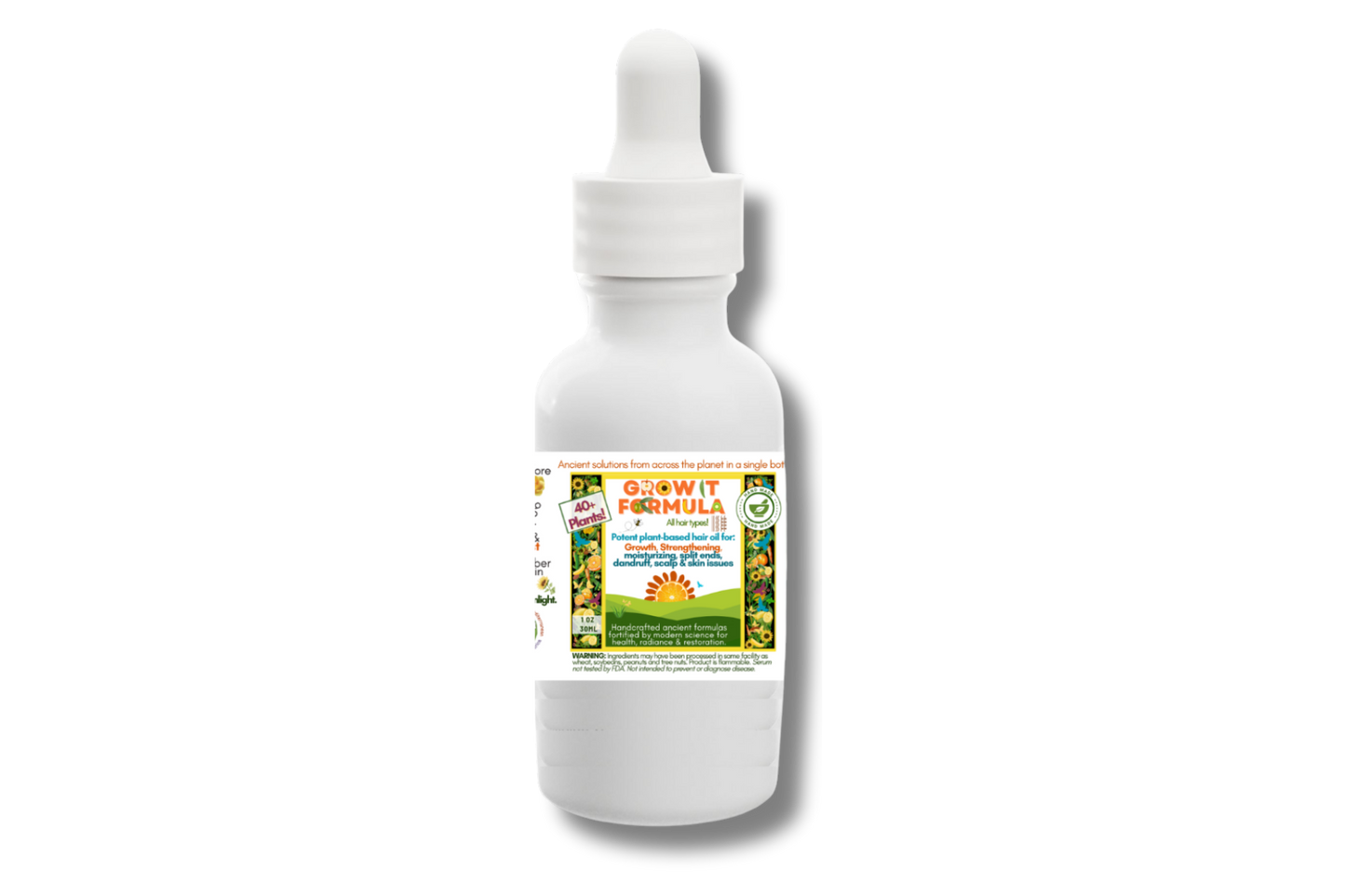 48+ Super Plant-Powered GrowIt! Formula Hair, Eyebrow, Edges, Beard & Mustache Oil 2oz